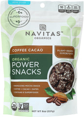 NAVITAS NATURALS: Organic Power Snacks Coffee Cacao, 8 oz