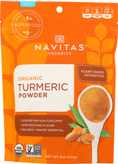 NAVITAS: Turmeric Powder Organic, 8 oz