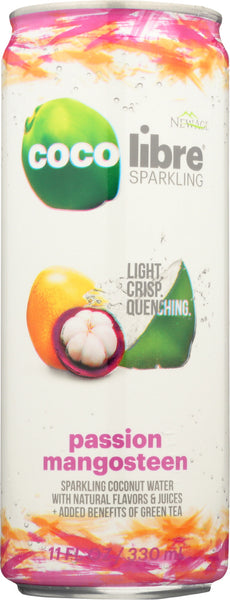 COCO LIBRE: Sparkling Coconut Water Passion Mangosteen, 11 fl oz