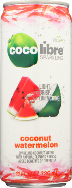 COCO LIBRE: Sparkling Coconut Water Coconut Watermelon, 11 fl oz