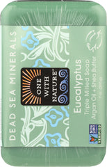 ONE WITH NATURE: Triple Milled Soap Bar Eucalyptus Argan Oil + Shea Butter, 7 oz