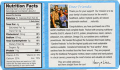 HENRY & LISA'S: Natural Seafood Wild Sardines in Spring Water, 4.25 oz