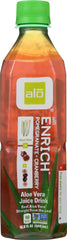 ALO: Original Aloe Drink Enrich Aloe + Pomegranate + Cranberry, 16.9 oz