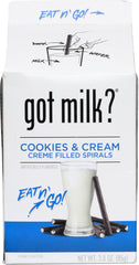 GOT MILK: Wafer Crispy Spirals Cookie, 3 oz