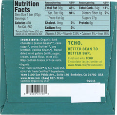 TCHO: CHOC BAR DK MNT CHP GELAT (2.500 OZ)