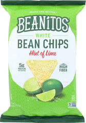 BEANITOS: Hint of Lime with Sea Salt White Bean Chips, 10 oz