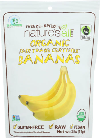 NATIERRA NATURE'S ALL: Organic Freeze Dried Banana, 2.5 oz