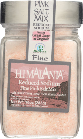 NATIERRA: Himalania Reduced Sodium Fine Pink Salt, 10 oz