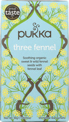 PUKKA HERBS: Three Fennel Herbal Tea, 20 bg