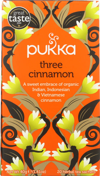 PUKKA HERBS: Three Cinnamon Herbal Tea, 20 bg