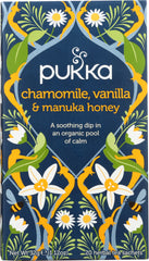 PUKKA HERBS: Chamomile Vanilla & Manuka Honey Herbal Tea, 20 bg