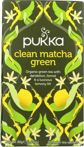 PUKKA HERBS: Clean Matcha Green, 20 ct