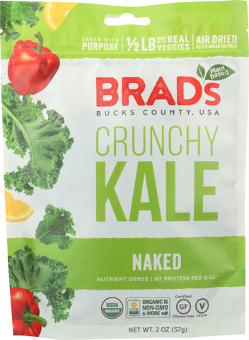 BRADS PLANT BASED: Crunchy Kale Naked, 2 oz