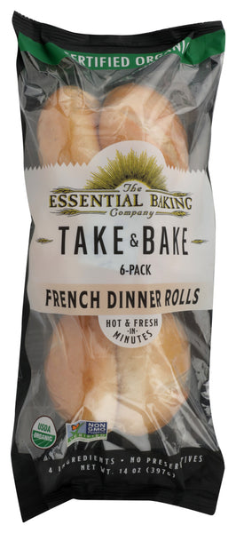 THE ESSENTIAL BAKING COMPANY: Take and Bake French Dinner Rolls Pack of 6, 14 oz