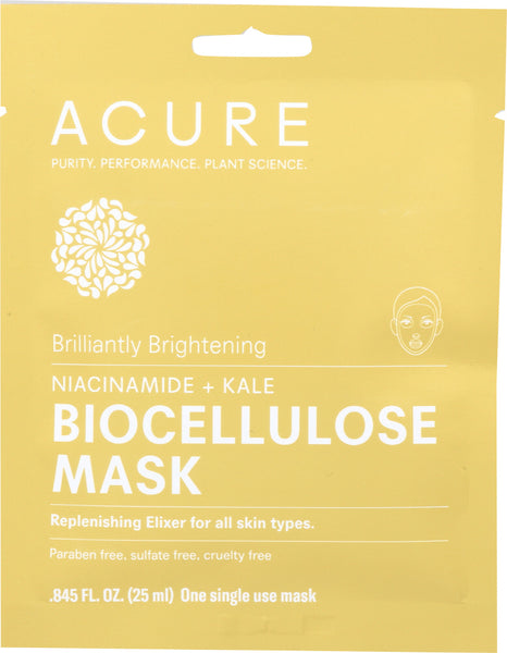 ACURE: Mask Biocellulose Brightening, 1 ea