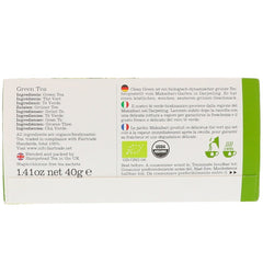 HAMPSTEAD TEA: Organic Fairtrade Clean Green Tea, 20 bg