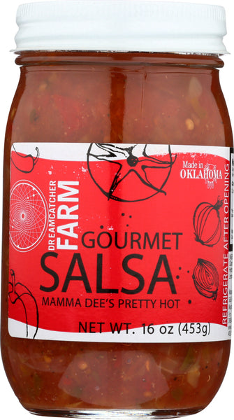 MAMMA DEES SALSA: Pretty Hot Salsa, 16 oz