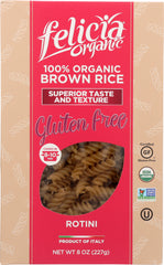 FELICIA ORGANIC: Rotini Brown Rice, 8 oz