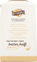 CALIFIA: Better Half Unsweetened Coconut Cream & Almond Milk, 16.9 oz