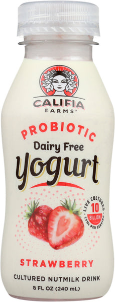 CALIFIA: Probiotic Yogurt Drink Strawberry, 8 fl oz