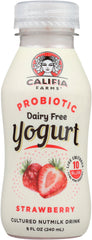 CALIFIA: Probiotic Yogurt Drink Strawberry, 8 fl oz