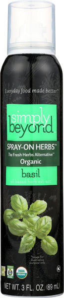 SIMPLY BEYOND: Herbs Spray On Basil Organic, 3 oz