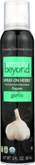 SIMPLY BEYOND: Herbs Spray On Garlic Organic, 3 oz