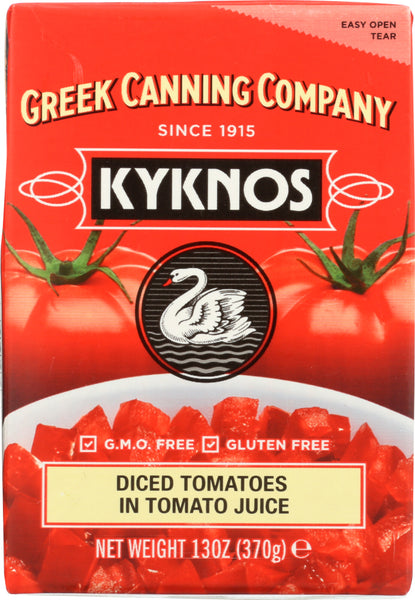 KYKNOS: Diced Tomatoes in Tomato Juice, 13 oz