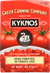 KYKNOS: Diced Tomatoes in Tomato Juice, 13 oz
