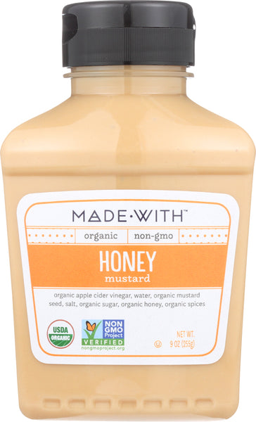 MADE WITH: Organic Mustard Honey, 9 oz