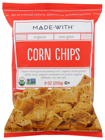 MADE WITH: Organic Corn Chips, 9 oz