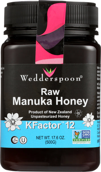 WEDDERSPOON: HONEY RAW MANUKA KFCTR 12 (17.600 OZ)