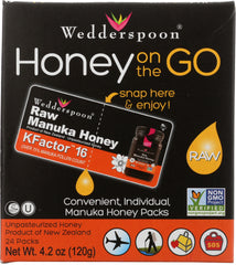 WEDDERSPOON: Honey Raw Manuka Packs, 4.2 oz