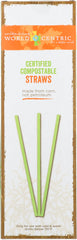 WORLD CENTRIC: Compostable Straws, 50 Count