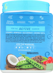 SUNWARRIOR: Warrior Blend Natural Plant Based Protein Powder, 375 gm