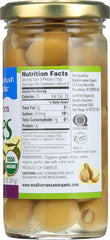 MEDITERRANEAN ORGANICS: Stuffed Green Olives Garlic Organic, 9 oz