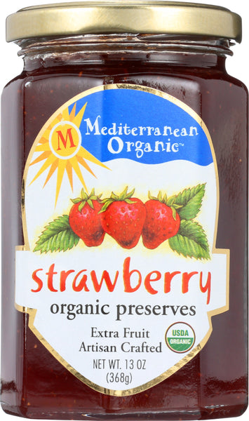 MEDITERRANEAN ORGANICS: Preserve Strawberry Organic, 13 oz