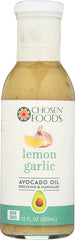 CHOSEN FOODS: Lemon Garlic Dressing, 12 oz