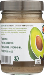 CHOSEN FOODS: Mayo Avocado Oil Black Garlic, 12 oz