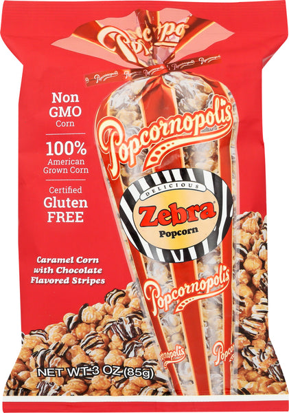 POPCORNOPOLIS: Zebra Popcorn, 3 oz