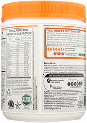 GROWING NATURALS: Organic Rice Protein Vanilla Blast, 16.4 oz