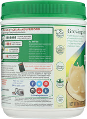GROWING NATURALS: Yellow Pea Protein Vanilla Blast, 16.7 oz