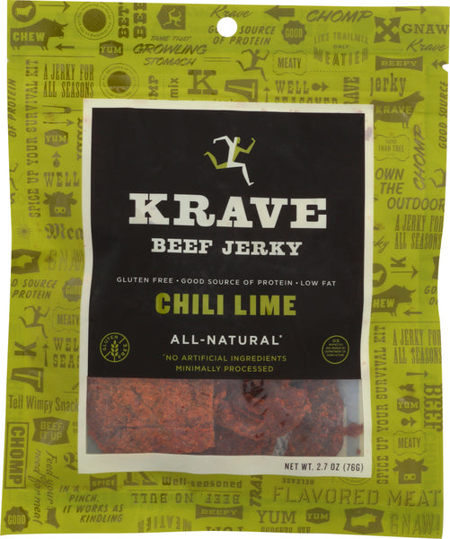 KRAVE: Beef Jerky Chili Lime 2.7 Oz
