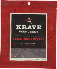 KRAVE: Beef Jerky Garlic Chili Pepper 2.7 Oz