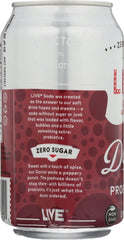 LIVE SODA: Zero Calorie Soda Doctor 6-12oz, 72 oz