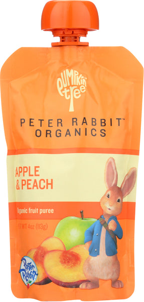 PETER RABBIT: Baby Peach Apple Organic, 4 oz