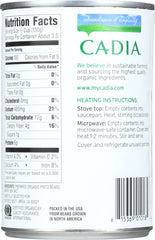 CADIA: Organic Fat Free Refried Vegetarian Beans, 16 oz