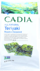 CADIA: Teriyaki Roasted Seaweed, 0.35 oz