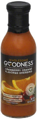 WHOLESOME GOODNESS: Dressing Cranberry Orange, 12 oz
