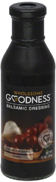 WHOLESOME GOODNESS: Dressing Balsamic Vinegar, 12 oz